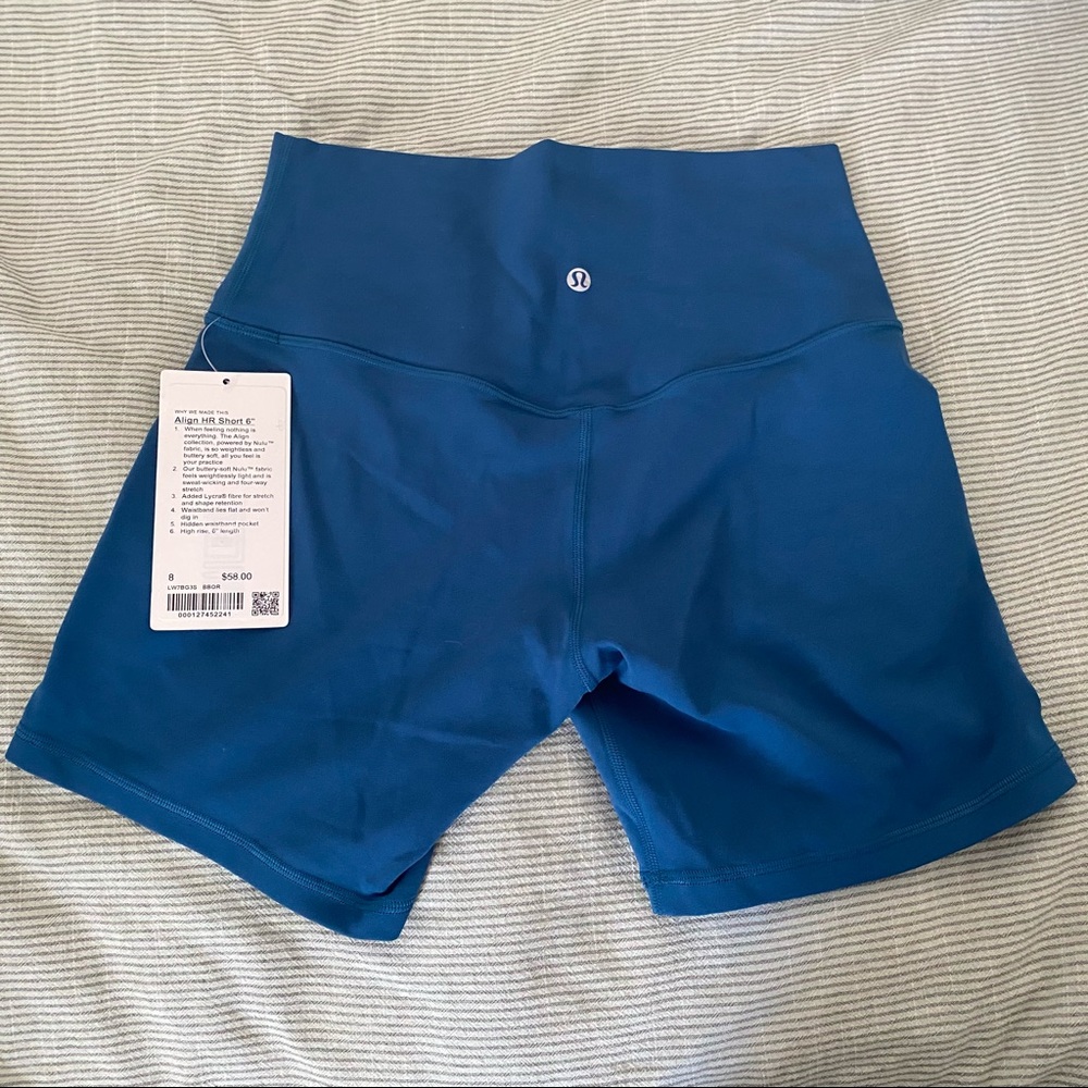 Lululemon Align 6” Shorts - Blue Borealis